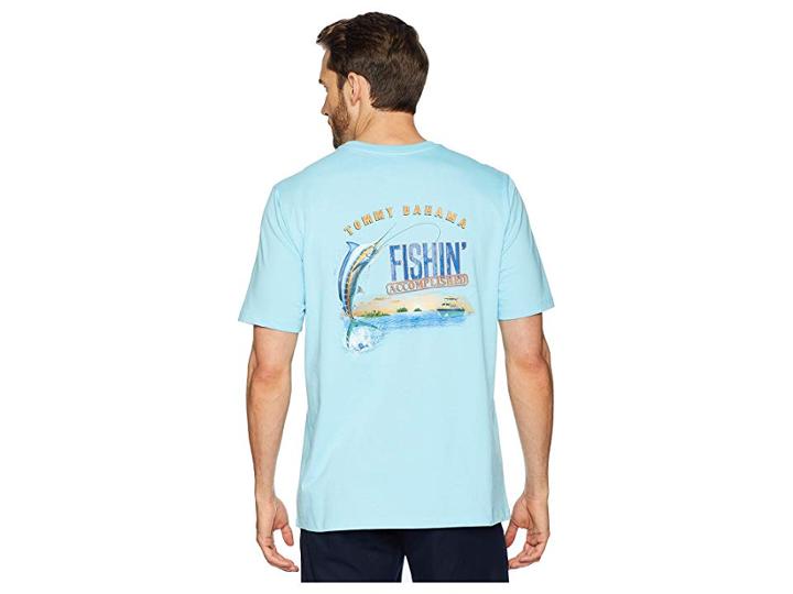 Tommy Bahama Fishin' Accomplished T-shirt (bowtie Blue) Men's T Shirt