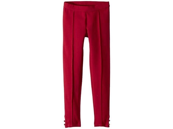 Janie And Jack Ponte Pants (toddler/little Kids/big Kids) (cranberry) Girl's Casual Pants