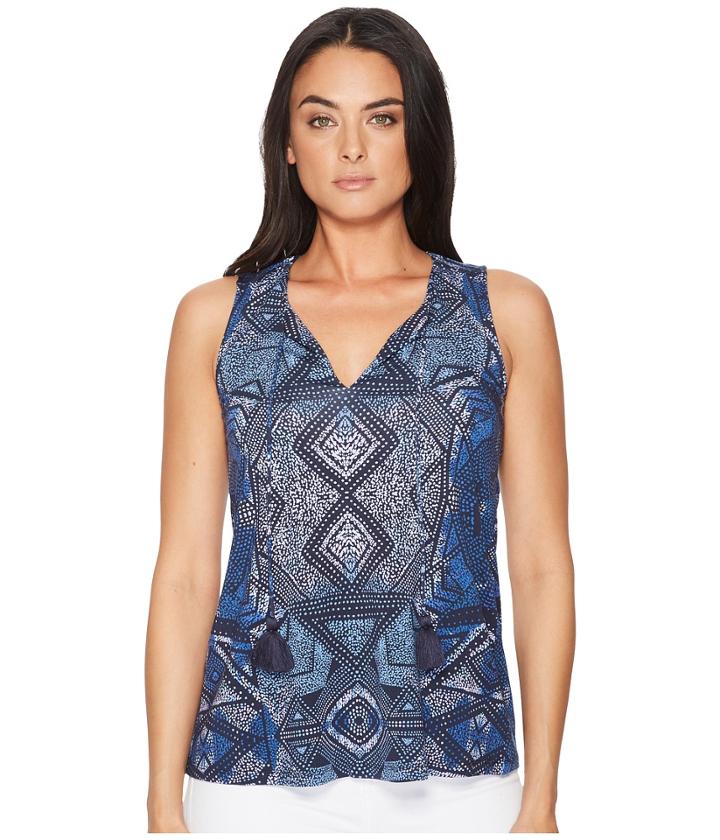 Tart Ila Top (batik Diamonds) Women's Sleeveless