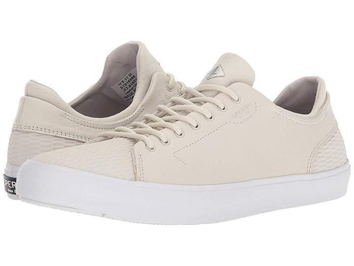 Sperry Flex Deck Ltt Leather (off-white) Men's Lace Up Casual Shoes