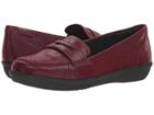 Clarks Ayla Form (burgundy Synthetic Interest) Women's  Shoes