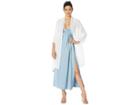 Echo Design Scallop Edge Embellished Wrap (ivory) Women's Sweater