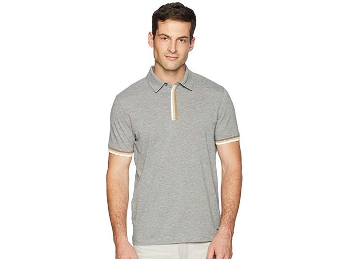Boss Hugo Boss Polo W/ Taping (grey) Men's T Shirt