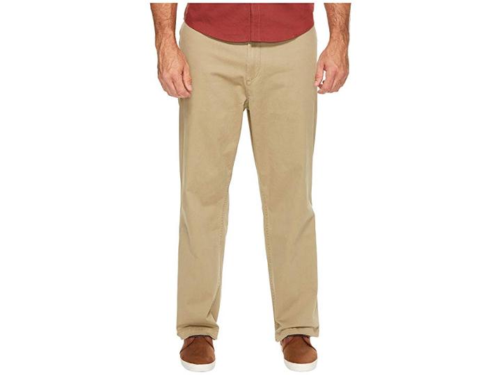 Dockers Big Tall Washed Khaki Flat Front (new British Khaki) Men's Casual Pants