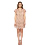 Rebecca Taylor Margo Floral Silk Cotton Voile Dress (multi Combo) Women's Dress