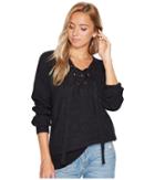 Bishop + Young Jessie Lace-up Sweater (charcoal) Women's Sweater