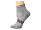 Smartwool Phd Outdoor Ultra Light Mini (light Gray Heather) Women's Quarter Length Socks Shoes