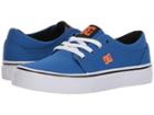 Dc Kids Trase Tx (little Kid/big Kid) (blue/white/orange) Boys Shoes