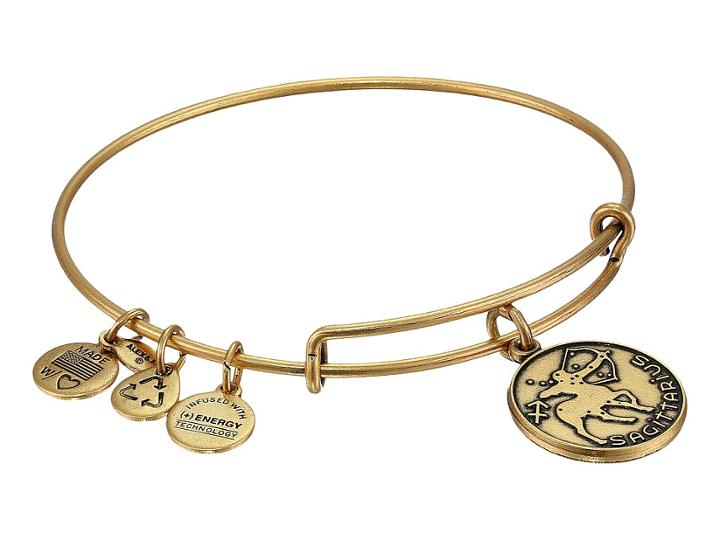 Alex And Ani Sagittarius Charm Bangle (rafaelian Gold Finish) Bracelet