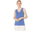 Anne Klein Double V-neck Tank Top (rainshadow) Women's Sleeveless