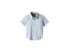 Volcom Kids Everett Oxford Short Sleeve Shirt (toddler/little Kids) (wrecked Indigo) Boy's Clothing