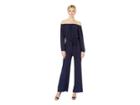Nine West Ity Matte Jersey Long Sleeve Jumpsuit With Sash (black) Women's Jumpsuit & Rompers One Piece