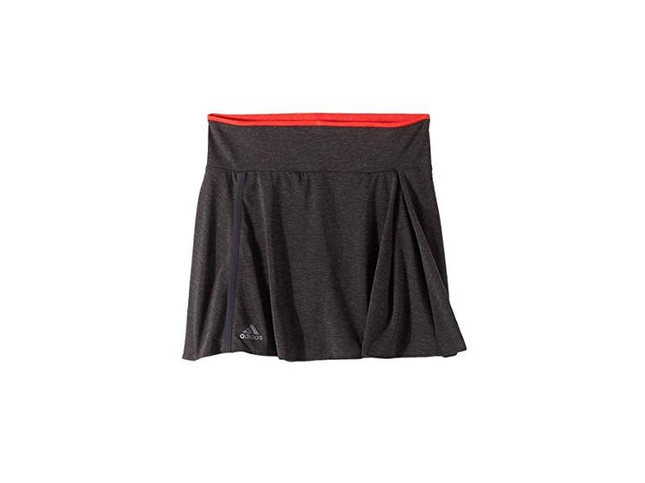 Adidas Kids Tennis Barricade Skirt (little Kids/big Kids) (black/black Heather) Girl's Skirt