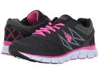 U.s. Polo Assn. Tamara (black Jersey/fuchsia) Women's Shoes