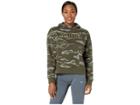 Puma Camo Cropped Hoodie (forest Night All Over Print) Women's Sweatshirt