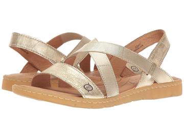 Born Atiana (light Gold Metallic) Women's Dress Sandals
