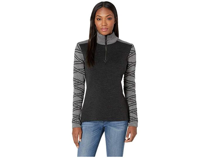 Dale Of Norway Balder Feminine Sweater (e-dark Charcoal/smoke) Women's Sweater