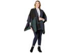Lauren Ralph Lauren Plus Size Plaid Cotton Blend Poncho (polo Black Multi) Women's Coat