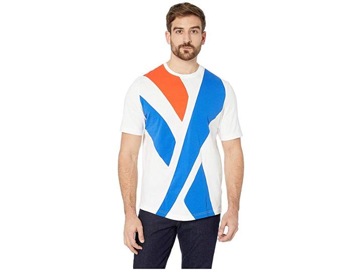 Reebok Classics Vector Tee (white/vital Blue) Men's Clothing