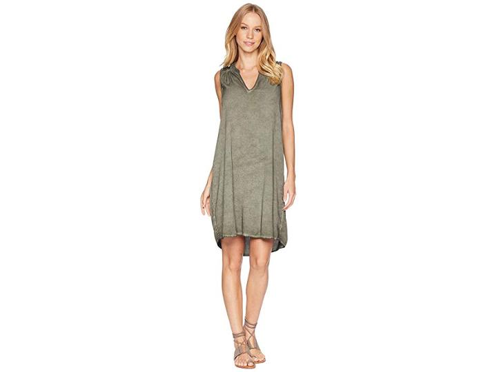 Michael Stars Sailor Wash On Rylie Rayon Sleeveless V-neck Dress (camo) Women's Dress