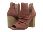Kristin Cavallari Lash Peep Toe Bootie (mauve Kid Suede) Women's Shoes