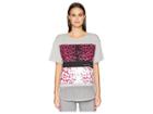 Adidas By Stella Mccartney Essentials Leopard Tee Dm5354 (medium Grey Heather) Women's Clothing