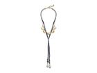 Lucky Brand Leather Bolo Necklace (two-tone) Necklace