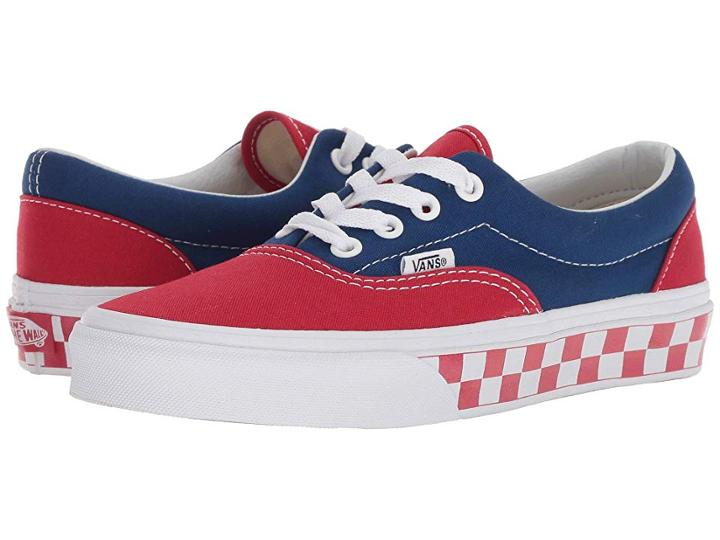 Vans Eratm ((bmx Checkerboard) True Blue/red) Skate Shoes