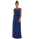 Nicole Miller Jaden Gown (catalina Blue) Women's Dress