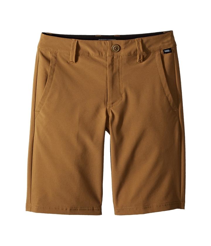 Vans Kids Authentic Decksider Boardshorts (little Kids/big Kids) (dirt) Boy's Swimwear