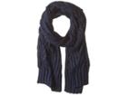 Lauren Ralph Lauren Engineered Cable Scarf (navy) Scarves