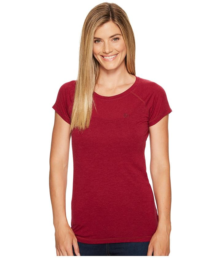 Fjallraven Abisko Trail T-shirt (plum) Women's Short Sleeve Pullover