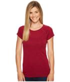 Fjallraven Abisko Trail T-shirt (plum) Women's Short Sleeve Pullover