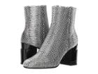Clergerie Keyla (black/white Leather Embossed Snake Print) Women's Boots