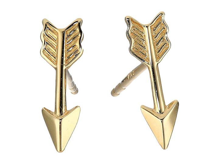 Dee Berkley 14kt Yellow Gold Arrow Earrings (yellow Gold) Earring