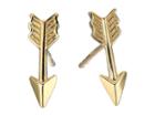 Dee Berkley 14kt Yellow Gold Arrow Earrings (yellow Gold) Earring