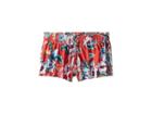 Seafolly Kids Jungle Paradise Boardie (little Kids/big Kids) (hawaii Red) Girl's Swimwear