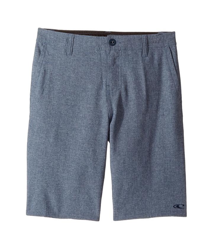 O'neill Kids Loaded Heather Hybrid Shorts (big Kids) (navy Heather) Boy's Shorts