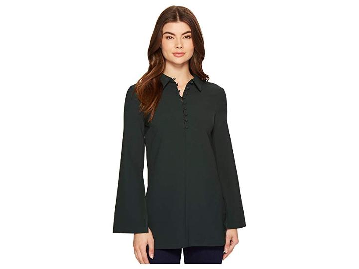 Romeo & Juliet Couture Button Up Shirtdress (emerald) Women's Dress