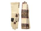 Echo Design Brushed Plaid Gloves (echo Oatmeal) Extreme Cold Weather Gloves