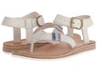 Teva Original Sandal Crafted Leather (white) Women's Sandals