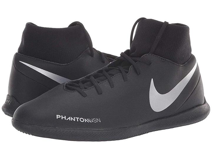 Nike Phantom Vsn Club Df Ic (black/silver Metallic/racer Blue) Men's Soccer Shoes