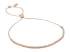 Shashi Bar Pave Slide Bracelet (rose Gold) Bracelet