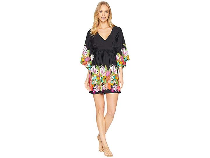 Trina Turk Bouquet Floral Tunic Cover-up (multi) Women's Swimwear