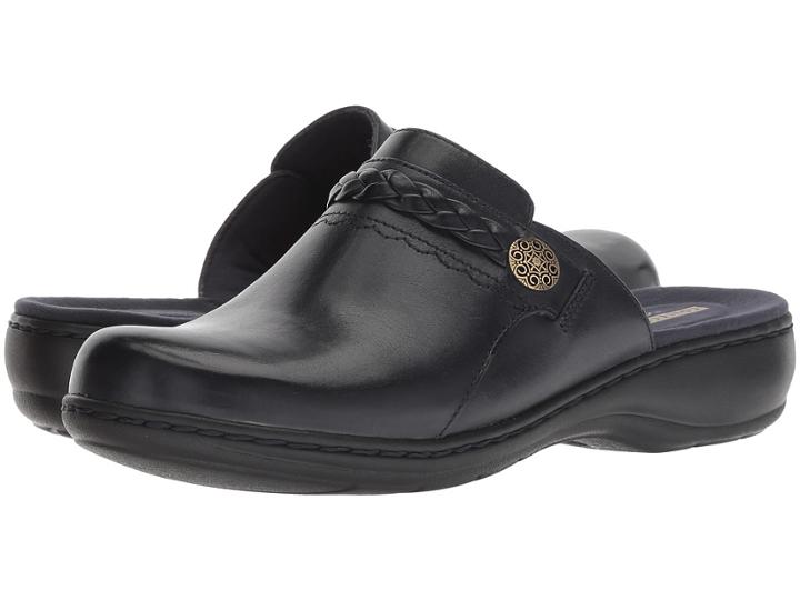 Clarks Leisa Carly (navy Leather) Women's Shoes