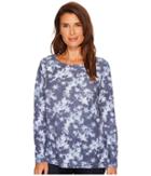 Fdj French Dressing Jeans Floral Print Top (indigo) Women's Blouse