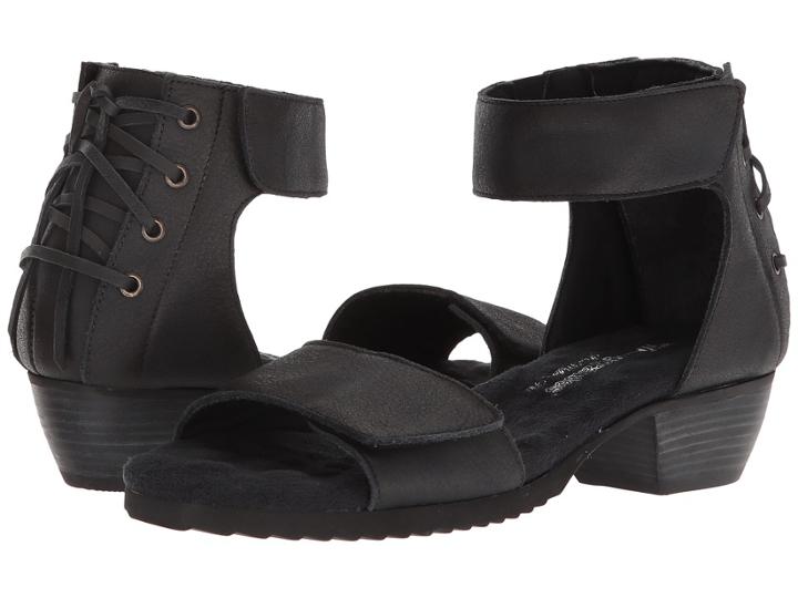 Walking Cradles Crosby (black Saddle Leather) Women's Sandals