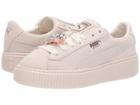 Puma Suede Platform Gem (whisper White/whisper White) Women's Lace Up Casual Shoes