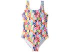 Missoni Kids Printed Logo Swimsuit (toddler/little Kids) (multi) Girl's Swimsuits One Piece