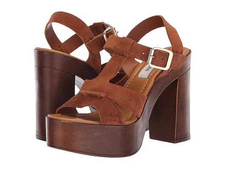 Steve Madden Lucile Heeled Sandal (chestnut Suede) High Heels